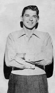 Ronald Reagan, yhdysvaltalainen näyttelijä, elokuvatähti ja poliitikko, 1900-luku tekijältä Unbekannt