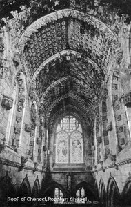 Kanslin katto, Rosslyn Chapel, Midlothian, Skotlanti, 1900-luku tekijältä Unbekannt