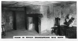 Huone, jossa Shakespeare syntyi, 1920-luku tekijältä Unbekannt