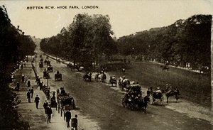 Rotten Row, Hyde Park, Lontoo, 1800-luvun loppu - 1900-luvun alku. tekijältä Unbekannt