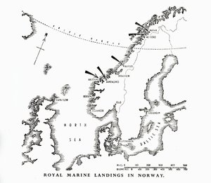 Kuninkaallisen merijalkaväen maihinnousut Norjassa, toinen maailmansota, 1940 1944. tekijältä Unbekannt