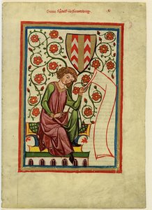 Rudolf II Fenis Codex Manessesta, vuosilta 1305-1340 tekijältä Unbekannt