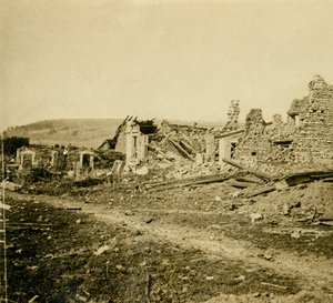 Les Épargesin rauniot, Pohjois-Ranska, c1914-c1918. tekijältä Unbekannt