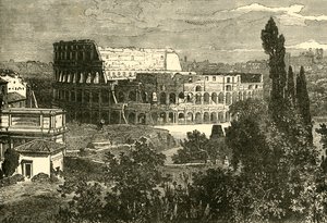Colosseumin rauniot, Palatinuksesta, 1890. tekijältä Unbekannt