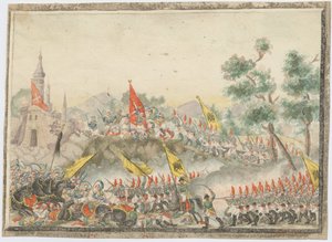 Venäjän armeija valloitti Izmailin linnoituksen vuonna 1790, 1829 tekijältä Unbekannt