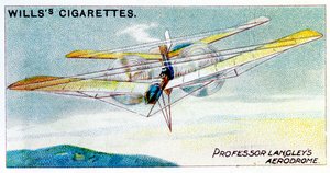 SP Langleys höyrykäyttöinen mallilentokone Aerodrome, c1896 tekijältä Unbekannt