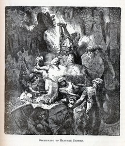 Uhraaminen pakanajumaluuksille, 1882 tekijältä Unbekannt