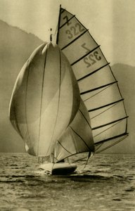 Purjehdus Attersee-joella, Ylä-Itävalta, vuodelta 1935. tekijältä Unbekannt