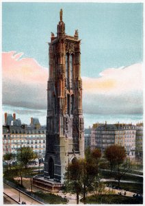 Saint-Jacques Tower, Pariisi, vuosi 1900 tekijältä Unbekannt