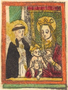 Saint Bernard Madonnan ja lapsen kanssa, 14801500. tekijältä Unbekannt