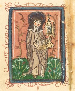 Saint Clare Assisilainen, 14701480. tekijältä Unbekannt