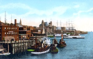 Saint Johnin satama, Saint John, New Brunswick, Kanada, 1900-luku tekijältä Unbekannt