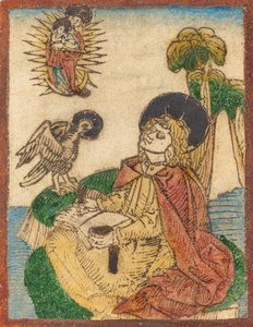 Pyhä Johannes Patmoksen saarella, 14801490. tekijältä Unbekannt