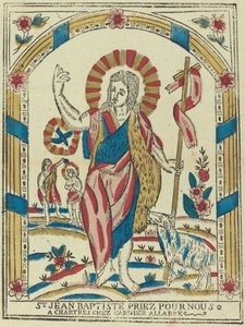 Pyhä Johannes Kastaja Rukoile puolestamme, n. 1820. tekijältä Unbekannt