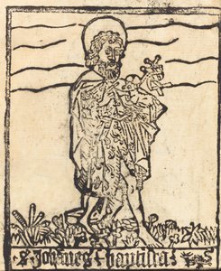 Pyhä Johannes Kastaja [recto], luultavasti 14601480. tekijältä Unbekannt