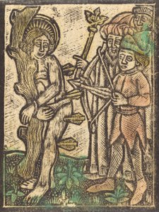 Pyhä Sebastian, n. 1480. tekijältä Unbekannt