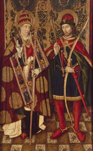 Pyhät Fabian ja Sebastian, 1475-1499 tekijältä Unbekannt