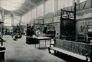 Salle DEthnographie Brysselin näyttelyssä, 1897 tekijältä Unbekannt