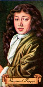 Samuel Pepys, otettu savukekorttisarjasta, 1935 tekijältä Unbekannt