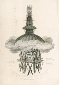 Samuel Rawlsin observatorio, St Paulin katedraali, Lontoo, 1821 tekijältä Unbekannt