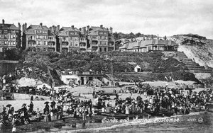 Sands ja venesatama, Boscombe, Bournemouth, Dorset, 1900-luvun alku tekijältä Unbekannt