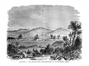 Saratoga ja Stillwater, Burgoynesin armeijan leirit, 1777, 1872 tekijältä Unbekannt