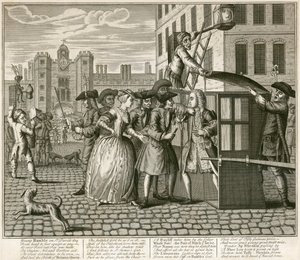 Satiirinen vedos, joka kuvaa St James Palace, Lontoo, 1740 tekijältä Unbekannt