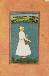Sawai Jai Singh seisoo maisemassa, 1730 tekijältä Unbekannt