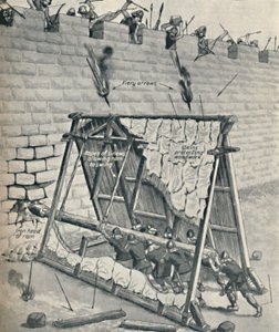Saksit murskaavat kaupunginmuuria, n. 1934 tekijältä Unbekannt