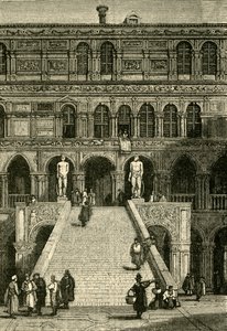 Scala dei Giganti Dogen palatsissa Venetsiassa, 1890. tekijältä Unbekannt