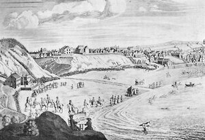 Scarborough Sands vuonna 1735, c1735, 1904 tekijältä Unbekannt