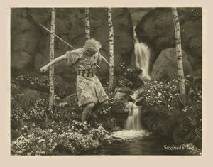 Escena de la pel·lícula Die Nibelungen: Siegfried de Fritz Lang, 1924. finlandès tekijältä Unbekannt