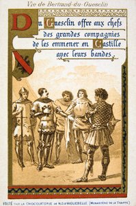 Kohtaus Bertrand du Guesclinin elämästä 1800-luvulta tekijältä Unbekannt