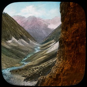 Kohtaus Himalajalla, Intiassa, 1800-luvun lopulla tai 1900-luvun alussa tekijältä Unbekannt
