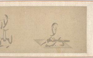 Kuningas Lear-ascenes Tao Yuanmingin elämästä, osa 2, Ming-dynastia, 1368-1644. arpaa valtakuntansa Kolmelle tyttärelleen, 1872. tekijältä Unbekannt