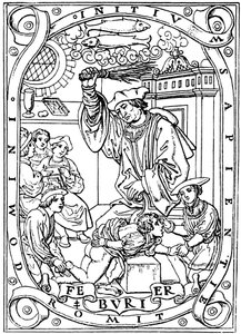 Koulupoika, jonka tieto lyötiin koivulla, 1526 tekijältä Unbekannt