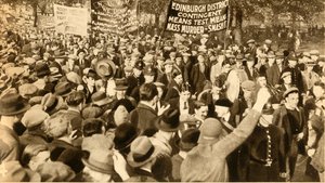 Skotlantilaiset marssijat, Means Test -protestit, Hyde Park, Lontoo, 1932, 1933. tekijältä Unbekannt