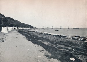 Merinäköala - The Bathing Beach ja Suspension Pier, 1895 tekijältä Unbekannt