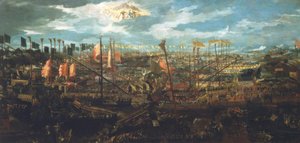Lepanton taistelu 1571 / Venez. Helmi. tekijältä Unbekannt