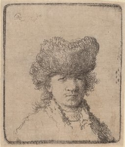 Autoretrat amb gorra de pell, 1630. finlandès tekijältä Unbekannt