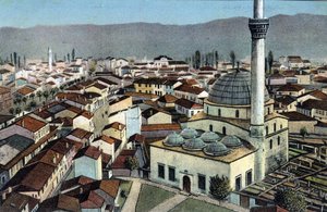 Serbia, Monastir: näkymä moskeijasta, Monastir on nimeltään desormais Bitola ja sijaitsee Makedoinassa - Postikortti 1914-1918 tekijältä Unbekannt
