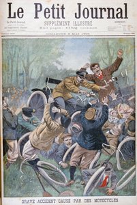 Polkupyörien aiheuttama vakava onnettomuus, Pariisi, 1900 tekijältä Unbekannt