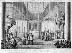 Ranskan papiston valan palvelus, 1800-luku tekijältä Unbekannt