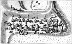 Asutus Venäjän Lapissa, 1594 tekijältä Unbekannt
