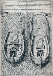 Seitsemäntoista vuosisadan tulilaiva, c1660 tekijältä Unbekannt