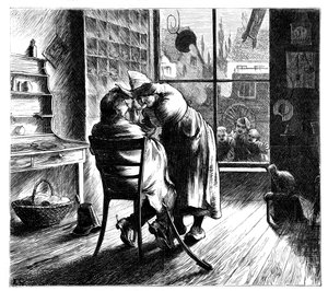 Vihollisen parranajo Montmirailissa, 1870 tekijältä Unbekannt
