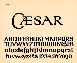Arkki 1, aakkosvalikoimasta, 1929 tekijältä Unbekannt