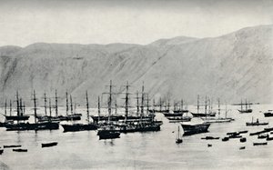 Laiva odottaa nitraattilastia Iquiquessa, 1911 tekijältä Unbekannt
