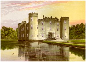 Shirburn Castle, Oxfordshire, Earl of Macclesfieldin koti, c1880 tekijältä Unbekannt
