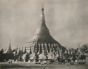 Shwedagonin pagodi, Yangon, 1900. tekijältä Unbekannt